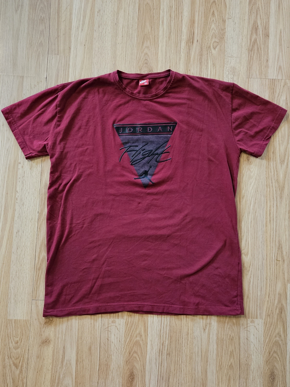 Nike Air Jordan Flight Men's Short-Sleeve T-Shirt — Burgundy